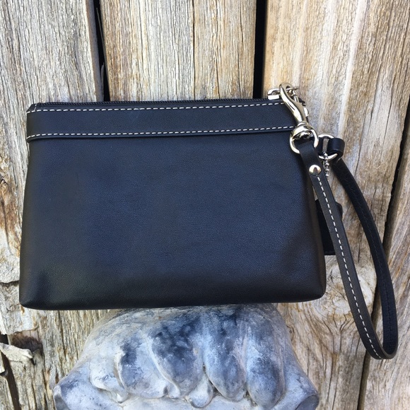 Coach Vintage Y2K Wristlet Leather Black - Picture 9 of 16
